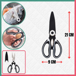 Multifunctional Stainless Steel Black Scissors