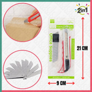 Utility Knife Set + Cutter Blade Refill