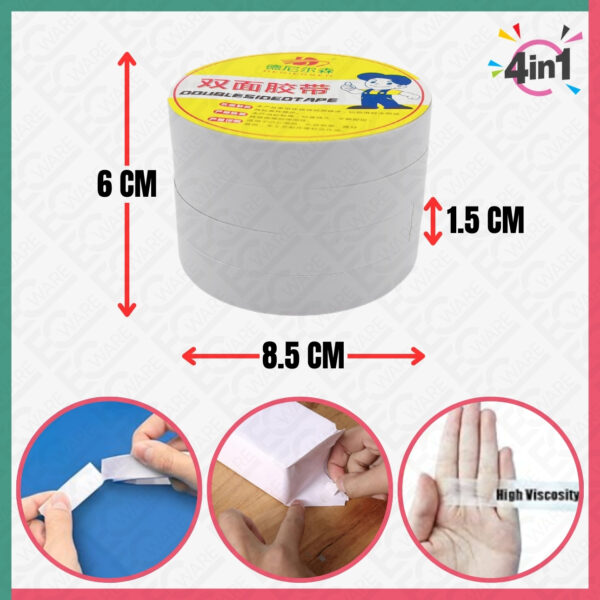 4Pcs Double Sided Tape