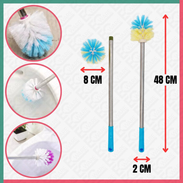 Toilet Brush Round Head (Stainless Steel)