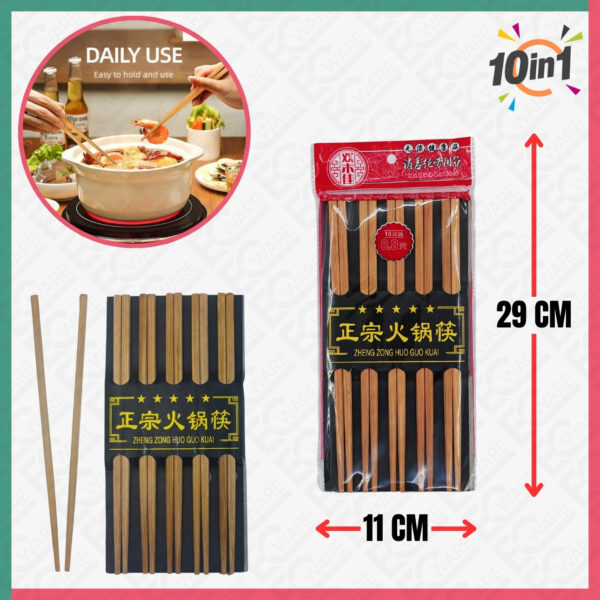 10Pair Chopsticks (Zheng Zong)