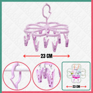 Flower Laundry Hanger (8 Clips)