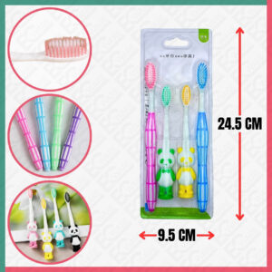 4Pcs Toothbrush (2 Kids 2 Adult)