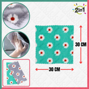 2PCS Coralline Cloth Flower [30CM x 30CM]