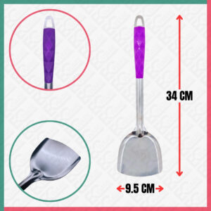 Purple Stainless Steel Turner Spatula