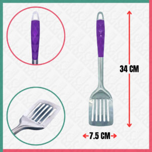 Purple Stainless Steel Slotted Spatula