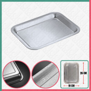 Plate Stainless Steel [19CM x 26CM]