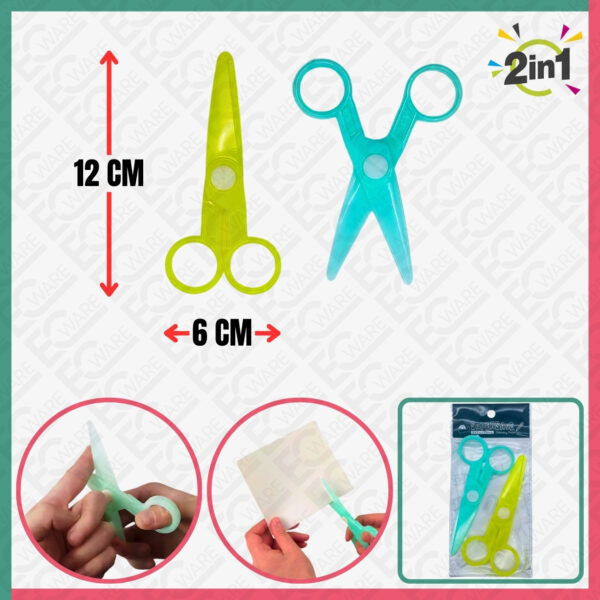 2Pcs Safety Scissors (School)