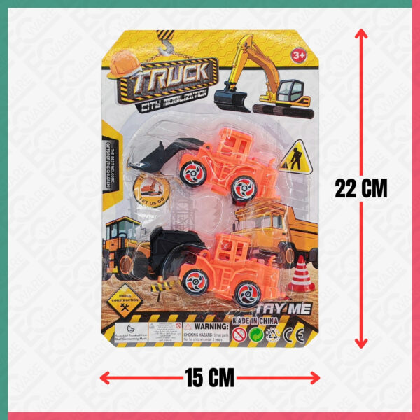 2Pcs Construction Truck