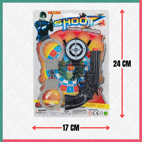 SHOOT Police Play Set (Gun+Handcuff)