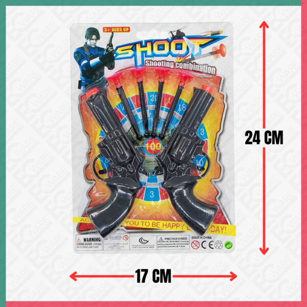 SHOOT Police Play Set (2Pcs Gun+4Pcs Bullet)