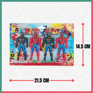 4Pcs Spider Man Hero