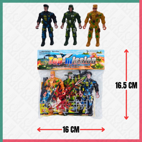 3Pcs Soldiers Top Mission