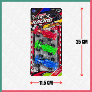 3Pcs Pull Back F1 Racer