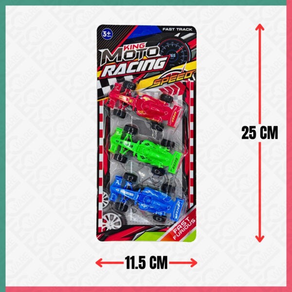 3Pcs Pull Back F1 Racer