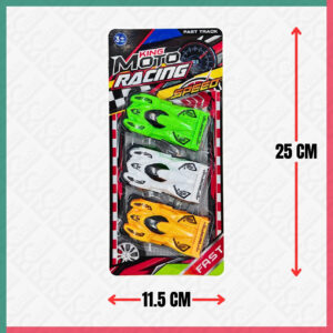 3Pcs Pull Back Sport Car