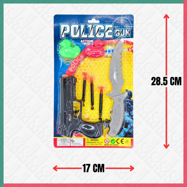 Police Gun Play Set With Dagger