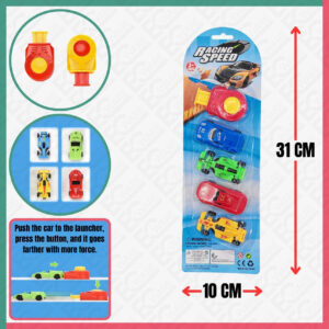 4Pcs Racing Speed Car With Launcher