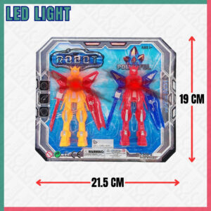 2Pcs Robot With LED Light