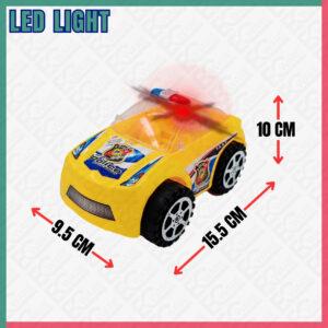 Pull String Police Car With LED Light