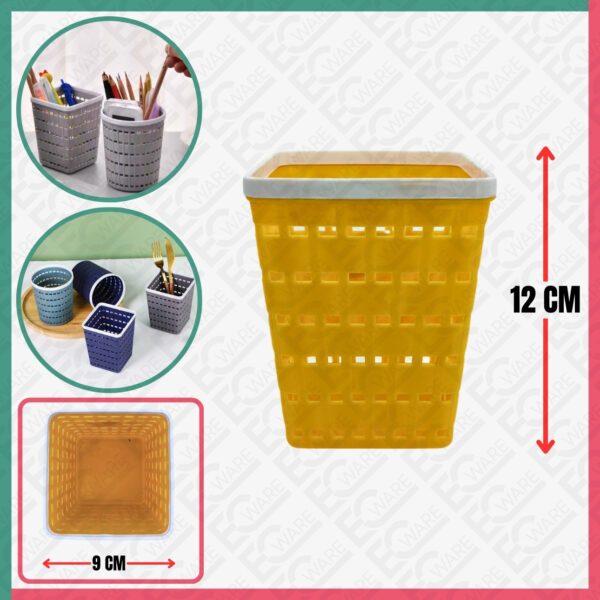 Pen Holder (Square Plastic)