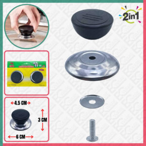 2Pcs Glass Replacement Pot Lid Handle