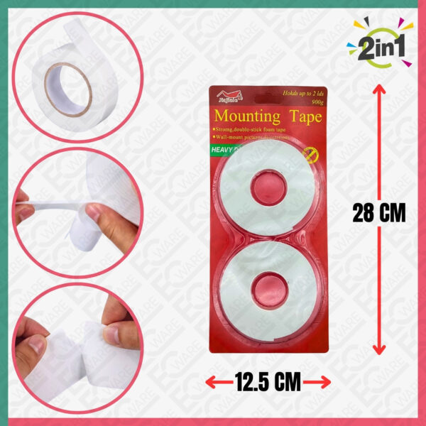 2Pcs Mounting Tape (Double Side)