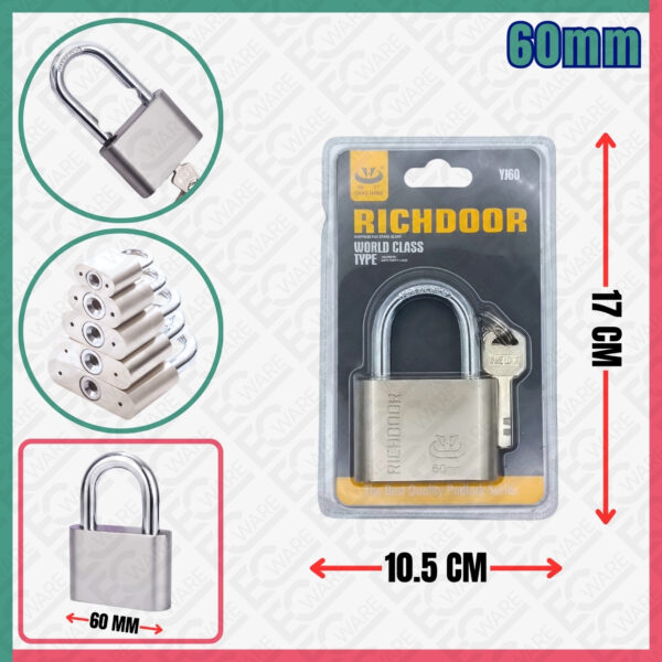 RICHDOOR Rounded Corner Padlock [60MM]