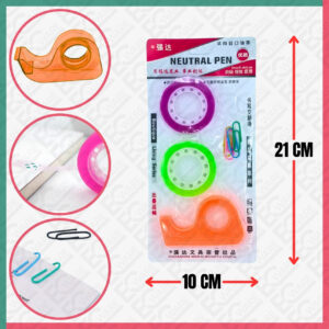 2Pcs Tape and Paperclip Set