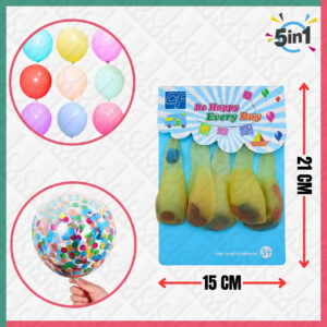 5Pcs Balloons Be Happy Every Day (CF)