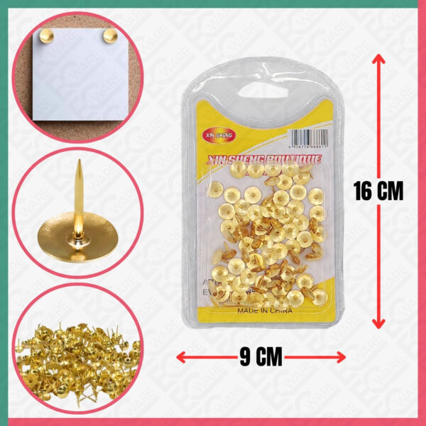 Thumb Tacks (Gold)