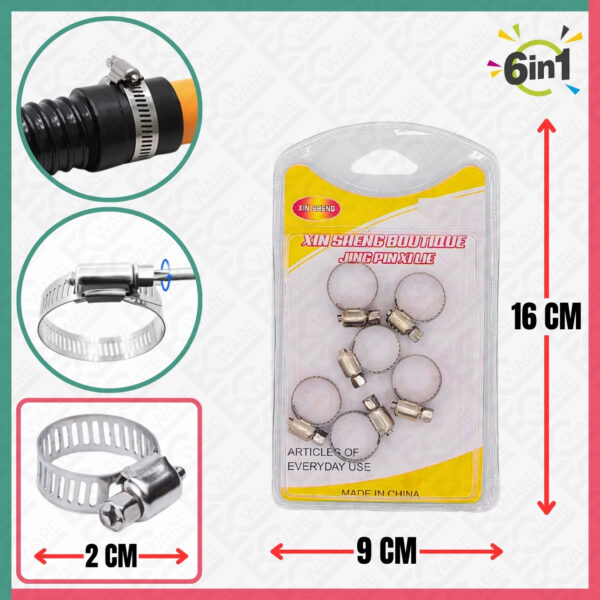 Adjustable Hose Clip Clamp [6Pcs]