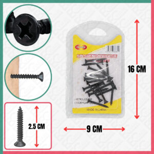 Black Phillips Screw [25MM] (+)