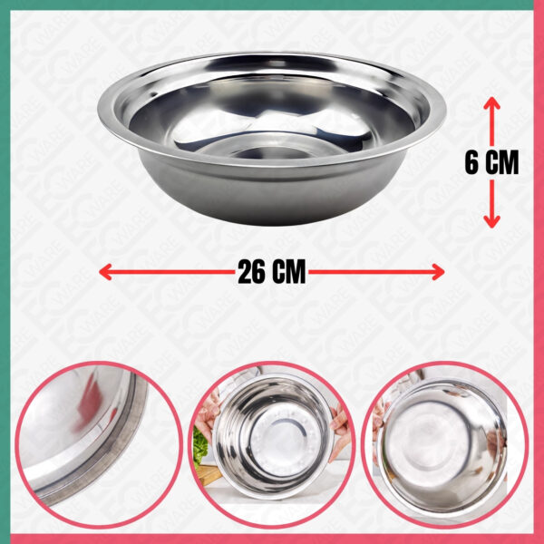 Bowl Stainless Steel [26CM]