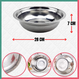 Bowl Stainless Steel [28CM]