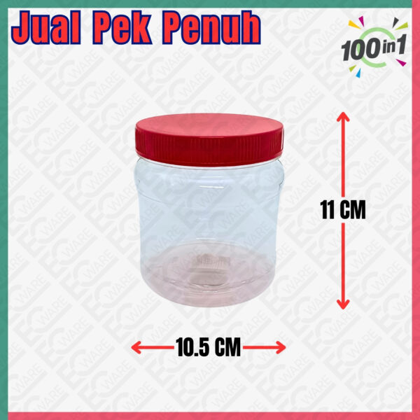 BC800 RED PET PLASTIC BOTTLE [JUAL PEK PENUH]