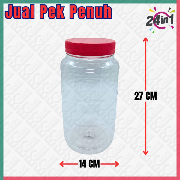 BC809 RED PET PLASTIC BOTTLE [JUAL PEK PENUH]