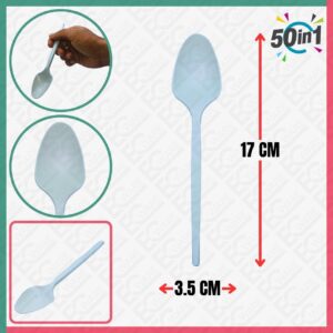 NISO SPOONWH-50S Spoon White [50Pcs]