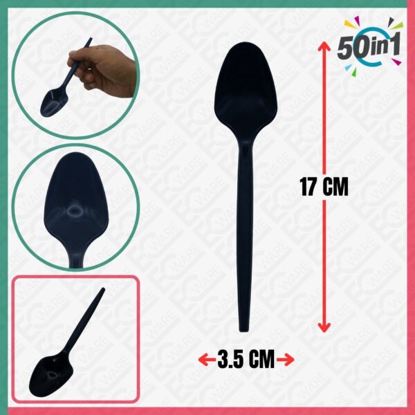 NISO SPOONBK-50S Black [50Pcs]