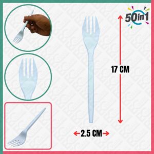 NISO FORKWH-50S Fork White [50Pcs]