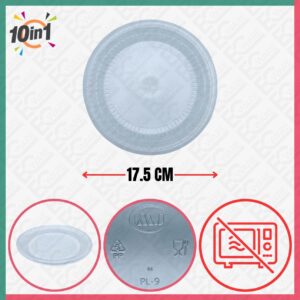NISO PPPL07-10S Disposable PP Plastic Plate [10IN1]