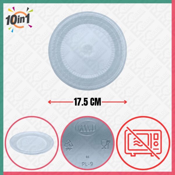 NISO PPPL07-10S Disposable PP Plastic Plate [10IN1]