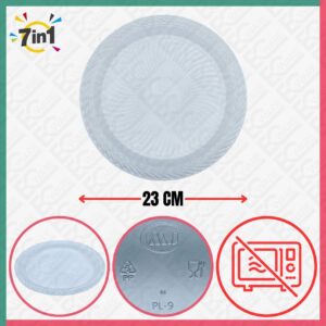 NISO PPPL09-7S Disposable PP Plastic Plate [7IN1]
