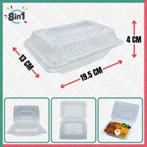NISO PPLB8S-8s Disposable PP Lunch Box [8IN1]
