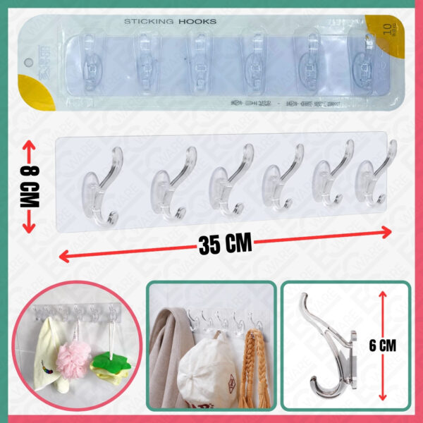 Big Sticking Hooks (6 Hooks)