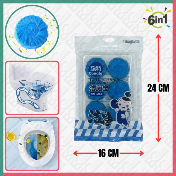 6Pcs Toilet Cleaning Treasure (CONGTE)