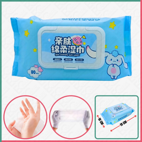 SANRIO Skin Friendly Soft Wet Tissues/Wipes (M) Sanrio