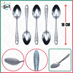 5PCS STAINLESS STEEL RICE SPOON (ROSE)