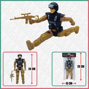 SUPER POLICE SERIES-BROWN POLICE (BIG)