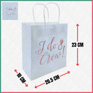 15PCS HANDLE PAPER BAG (SQUARE)